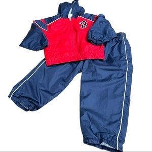 𝅺WINDBREAKER set, Boston Red Sox, size 2T